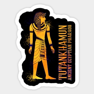 Colored drawing of Tutankhamun Sticker